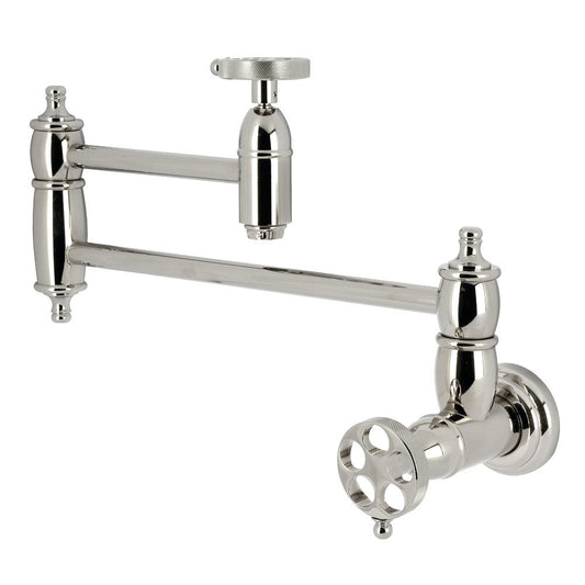 Wendell Pot Filler Faucet in Polished Nickel