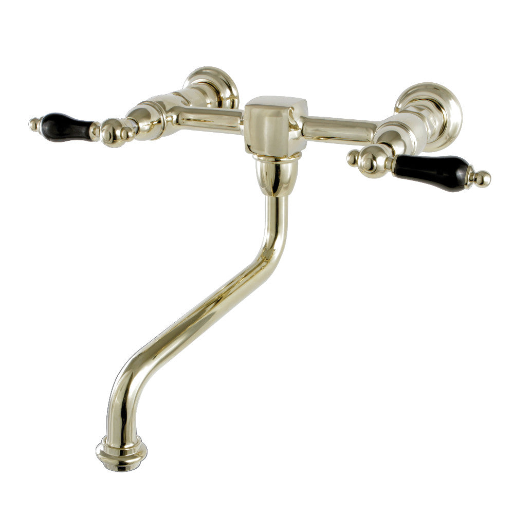 Duchess Wall-Mount Bathroom Faucet in Polished Brass