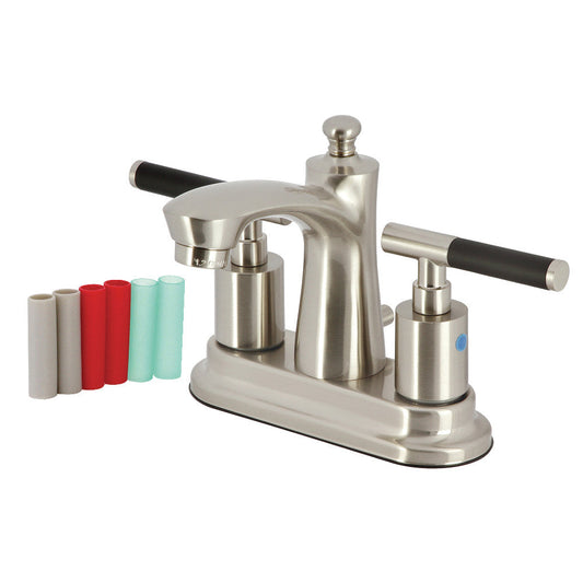 Kaiser 4 Inch Centerset Bathroom Faucet in Brushed Nickel