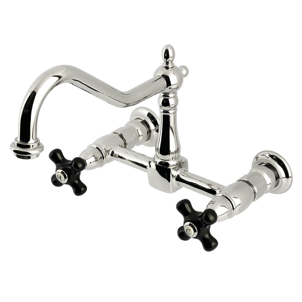 Duchess Wall Mount Kitchen Faucet in Polished Nickel