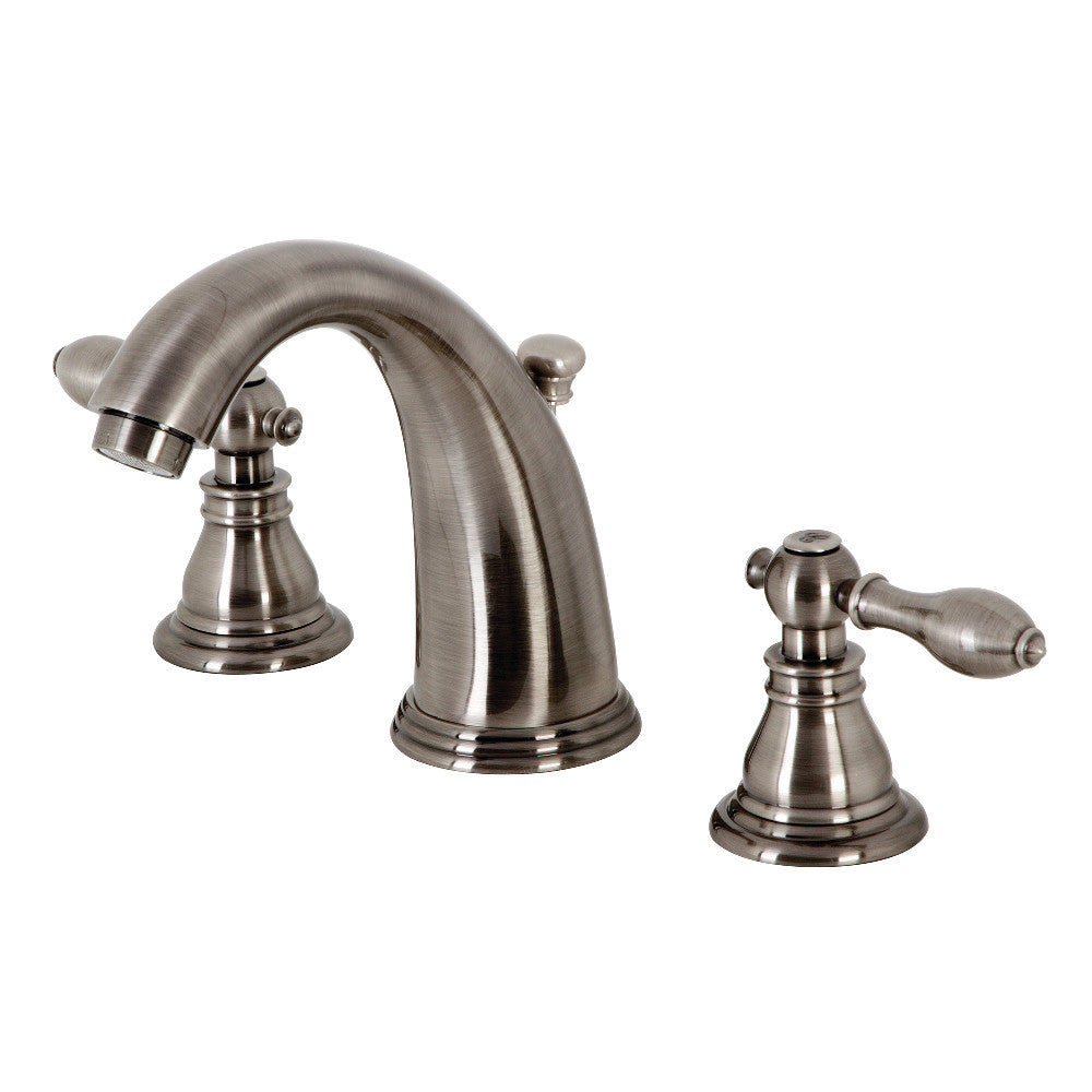American Classic Widespread Bathroom Faucet in Black Stainless