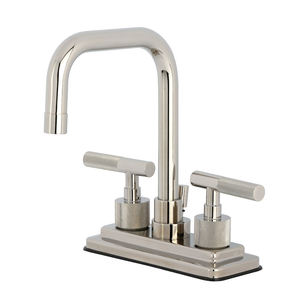 Convergent 4 Inch Centerset Bathroom Faucet in Polished Nickel