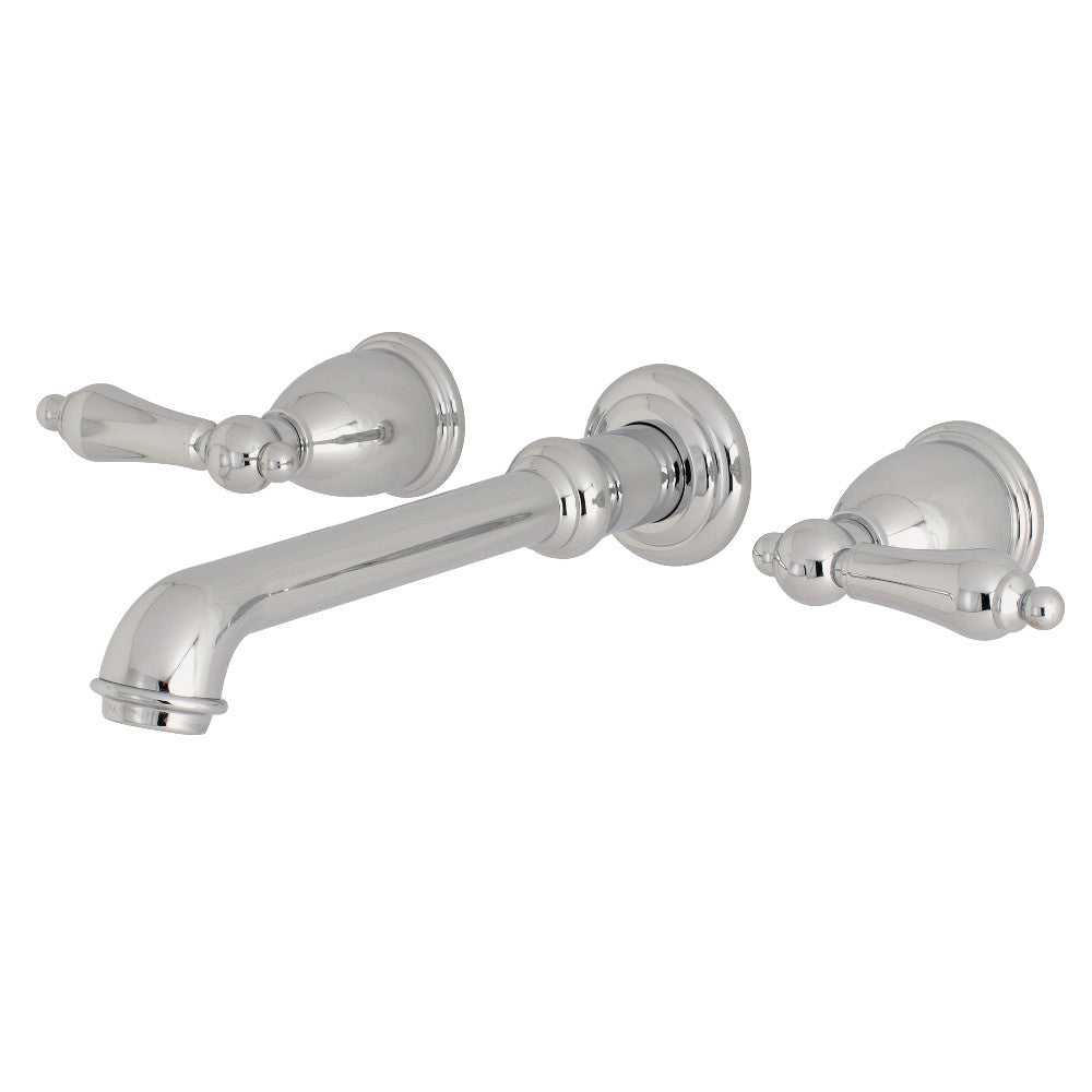 English Country Wall-Mount Bathroom Faucet in Polished Chrome