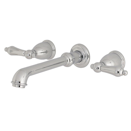 English Country Wall-Mount Bathroom Faucet in Polished Chrome