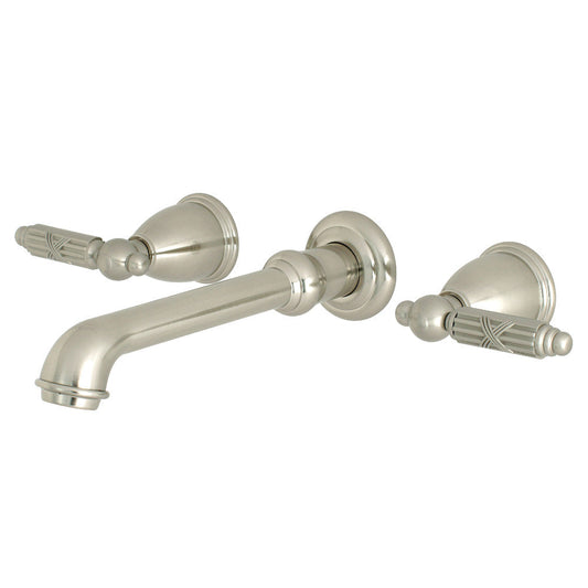 Georgian Wall-Mount Bathroom Faucet in Brushed Nickel