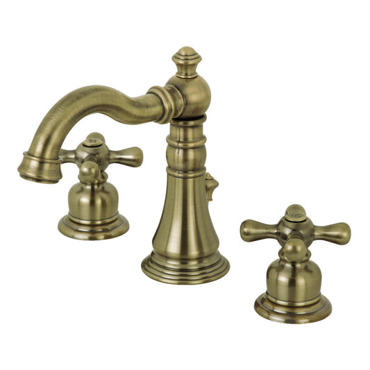 American Classic Widespread Bathroom Faucet in Antique Brass