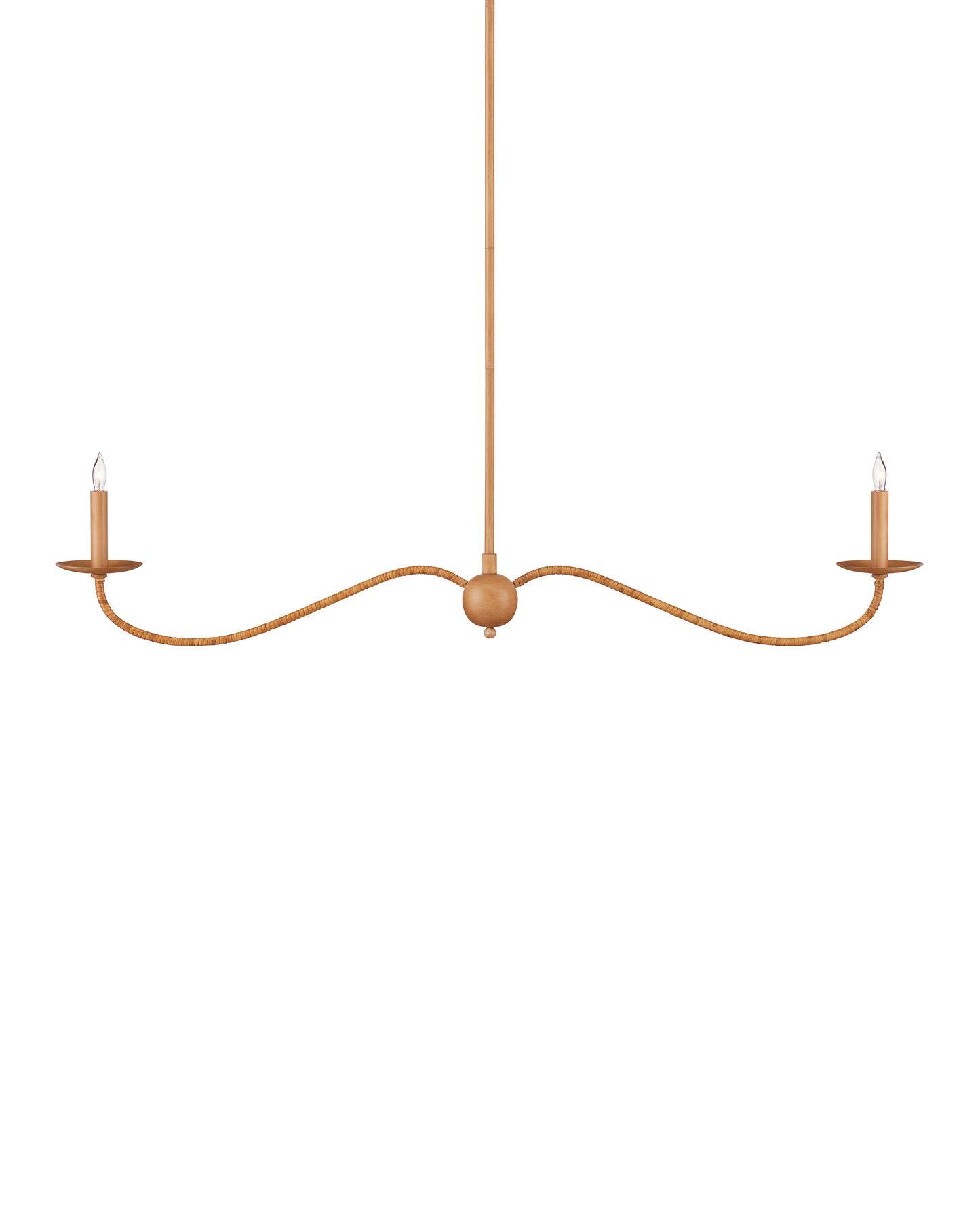 Saxon Linear Tan  Chandelier