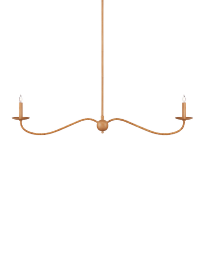 Saxon Linear Tan  Chandelier