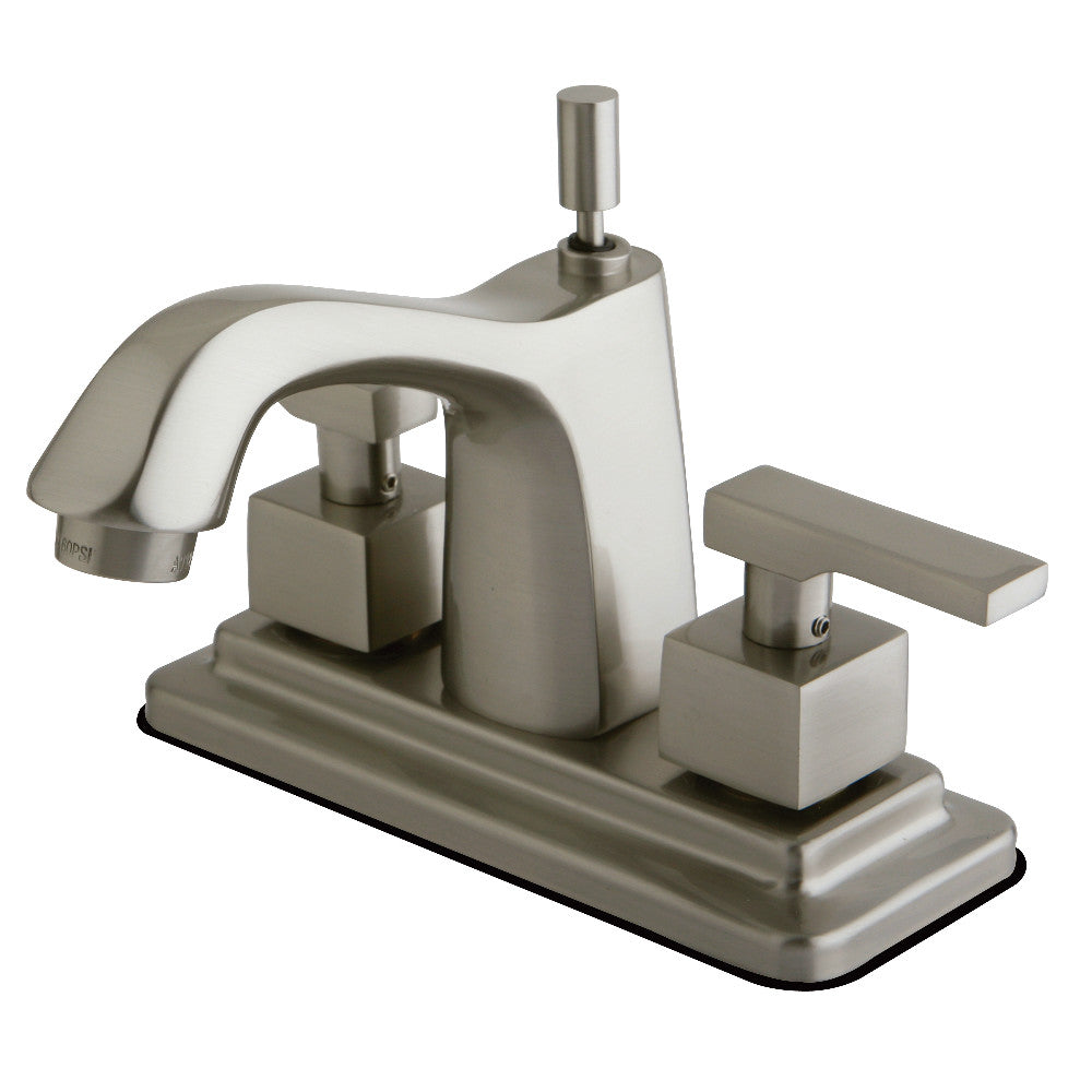 Executive 4 Inch Centerset Bathroom Faucet in Brushed Nickel