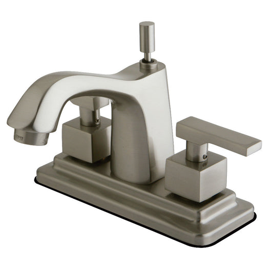 Executive 4 Inch Centerset Bathroom Faucet in Brushed Nickel