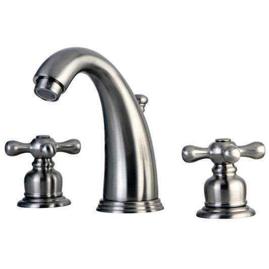 Victorian Widespread Bathroom Faucet in Brushed Nickel