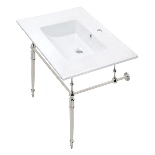 Edwardian 31.13 Inch Console Sink in White