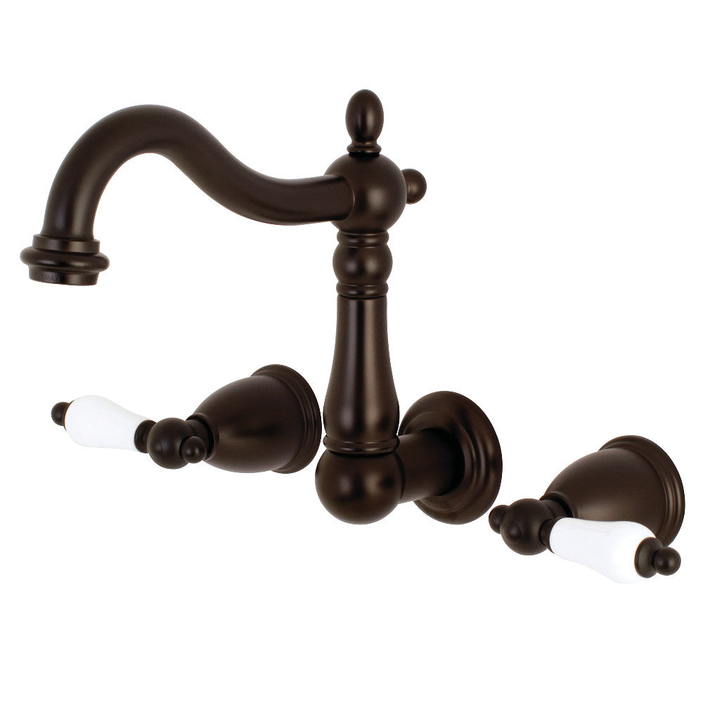 Heritage Wall-Mount Bathroom Faucet in Oil Rubbed Bronze