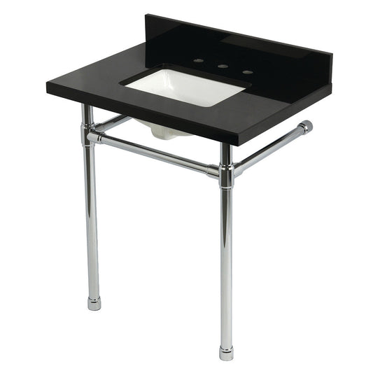 Dreyfuss 30 Inch Console Sink in Polished Chrome