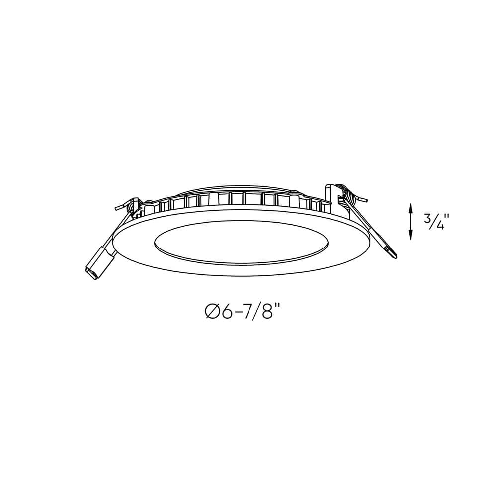 6 Inch Smart RGB+CCT LED Recessed Panel light