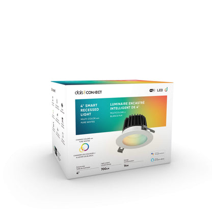 4 Inch Smart RGB+CCT LED Regressed Recessedl light