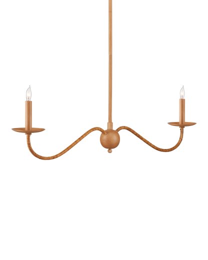 Saxon Linear Tan  Chandelier