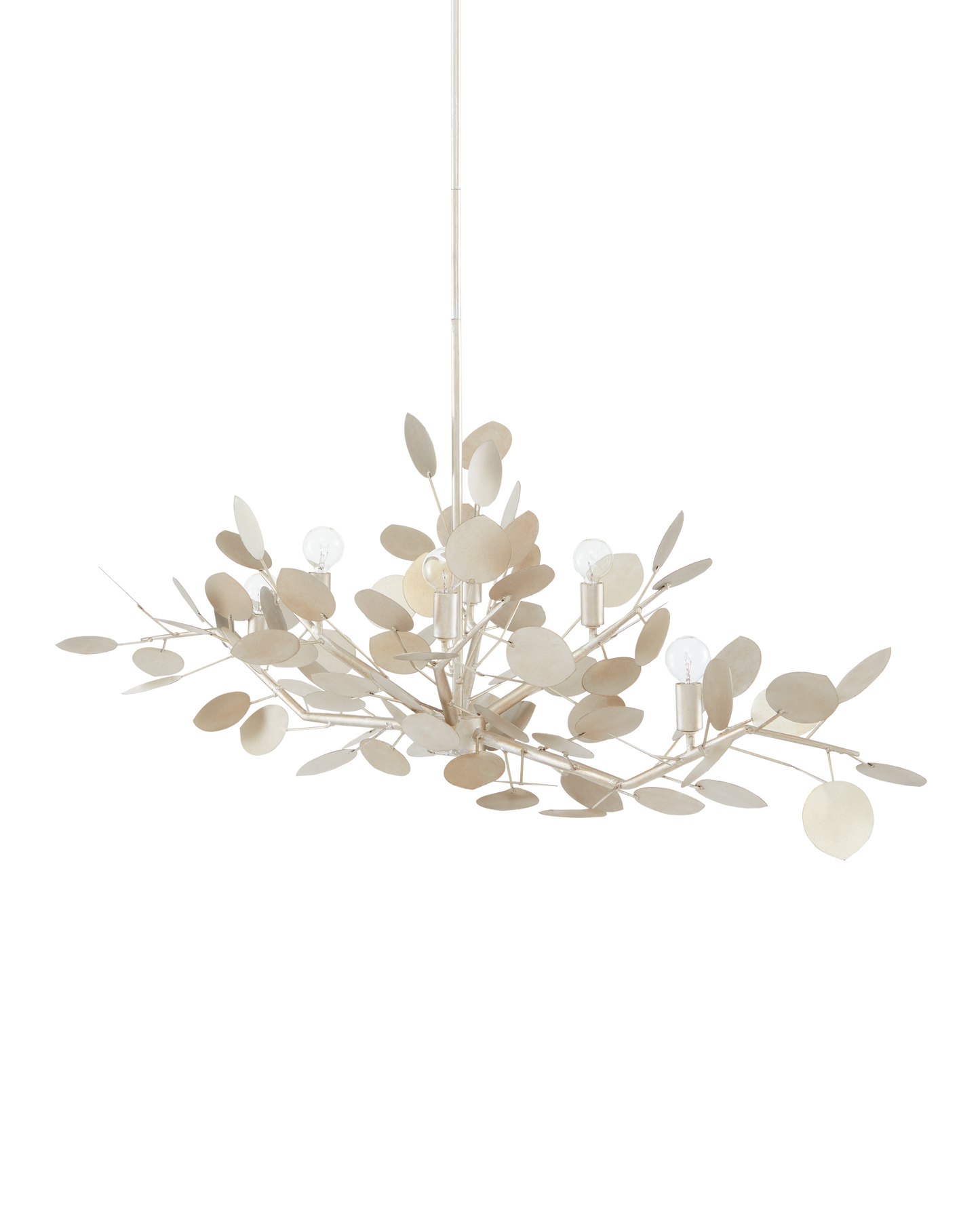 Lunaria Silver Oval Chandelier