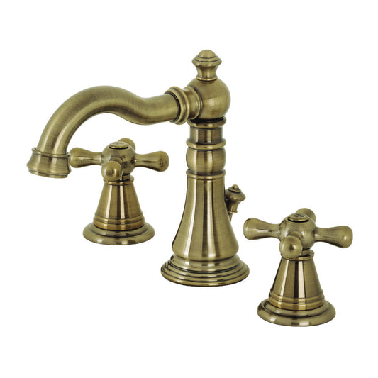 American Classic Widespread Bathroom Faucet in Antique Brass