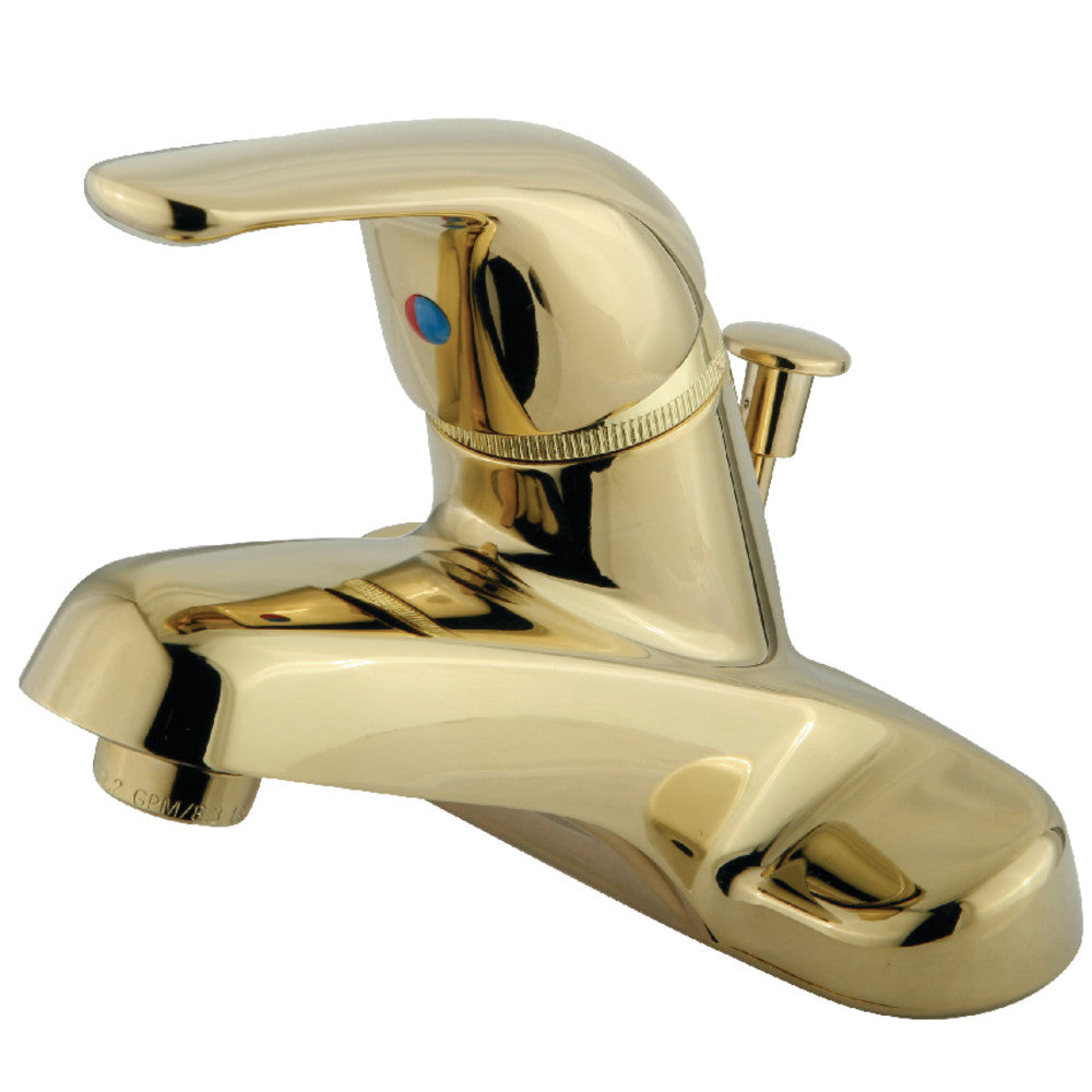 Chatham 4 Inch Centerset Bathroom Faucet in Polished Brass