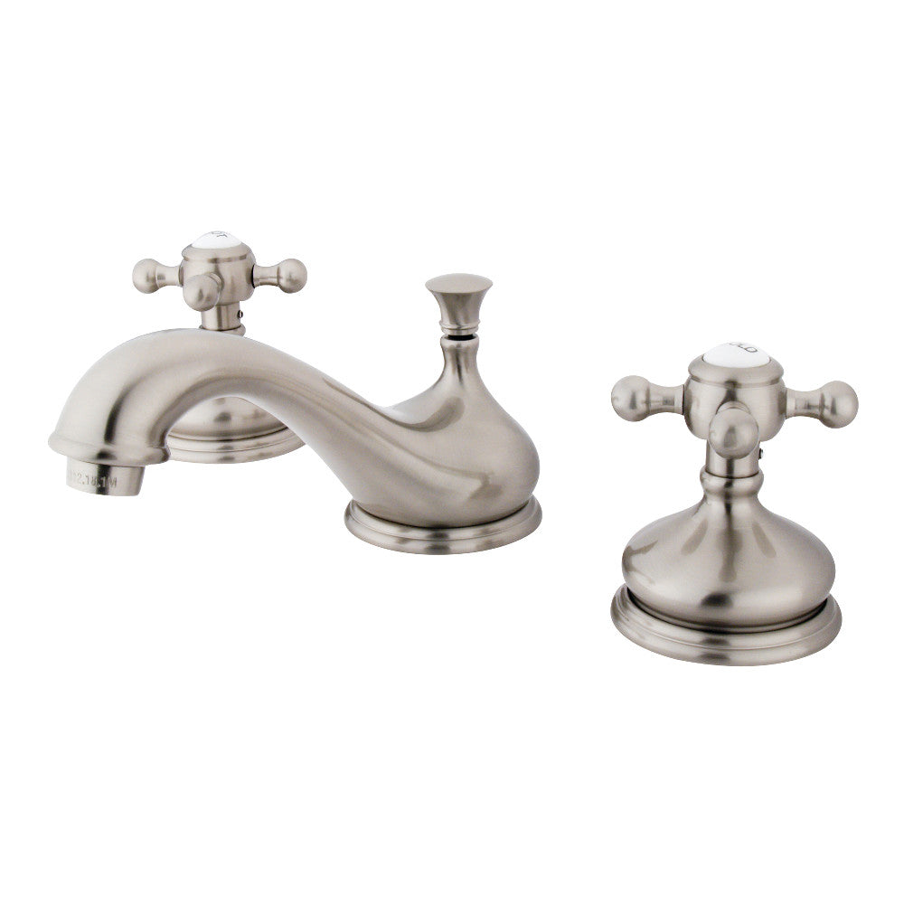 Vintage Widespread Bathroom Faucet in Brushed Nickel