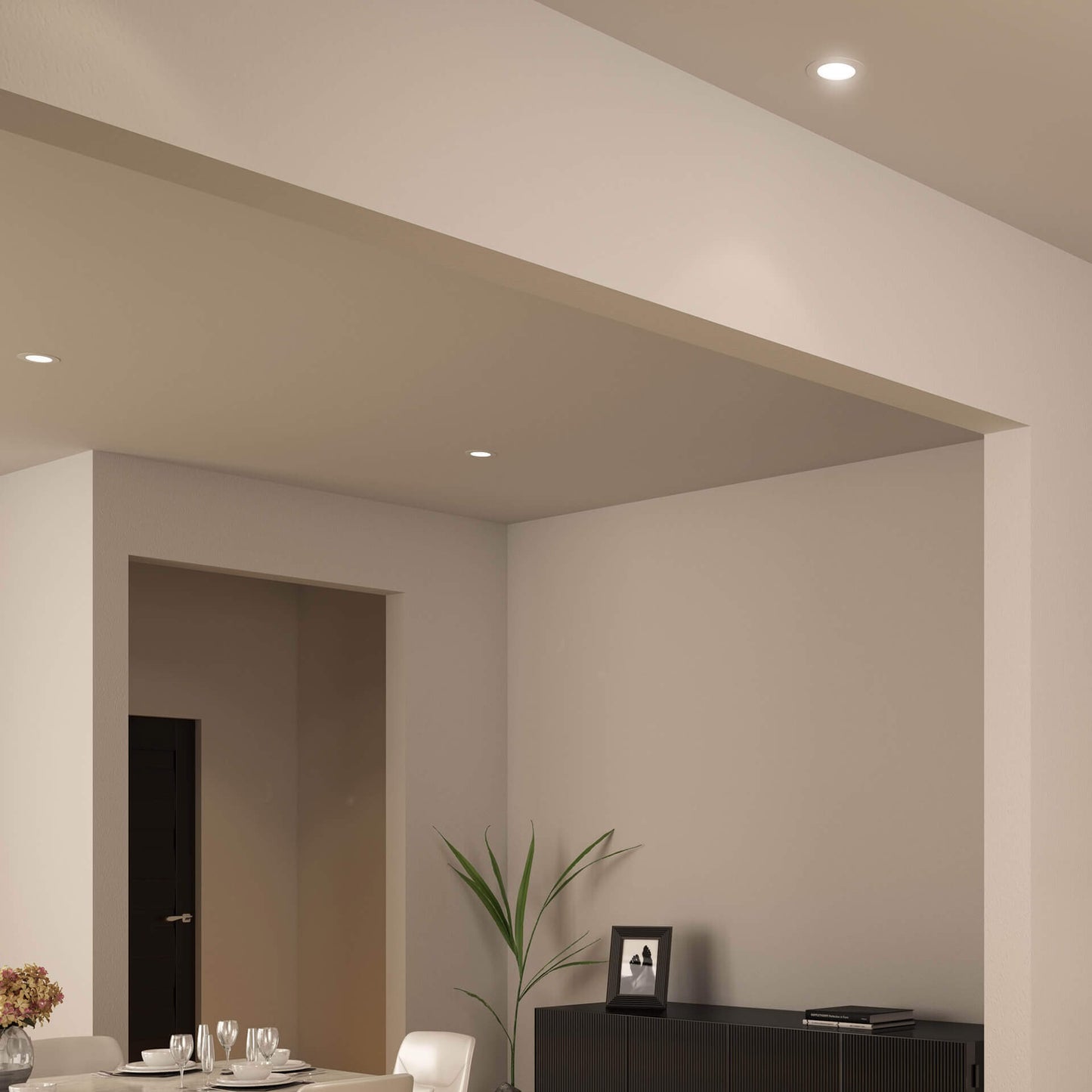 6 Inch Round LED Recessed Panel Light with Multi Trim