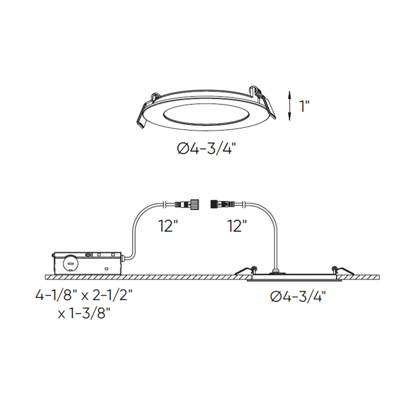 4 Inch Round LED Recessed Panel Light with Multi Trim
