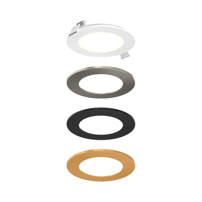 4 Inch Round LED Recessed Panel Light with Multi Trim