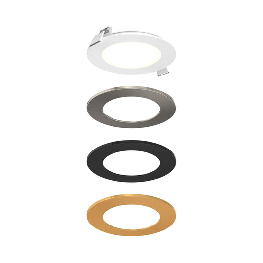 4 Inch Round LED Recessed Panel Light with Multi Trim