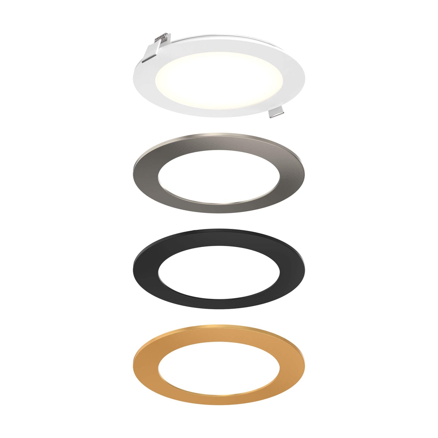 6 Inch Round LED Recessed Panel Light with Multi Trim