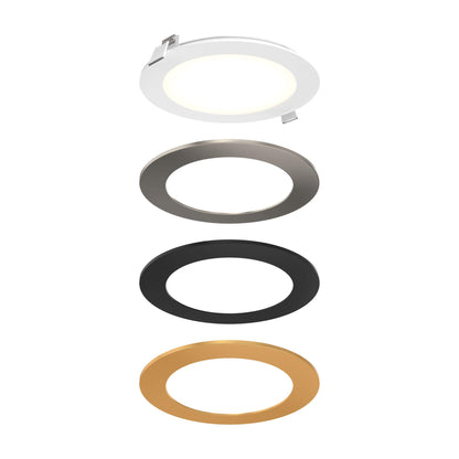 6 Inch Round LED Recessed Panel Light with Multi Trim