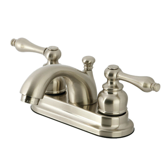 Vintage 4 Inch Centerset Bathroom Faucet in Brushed Nickel