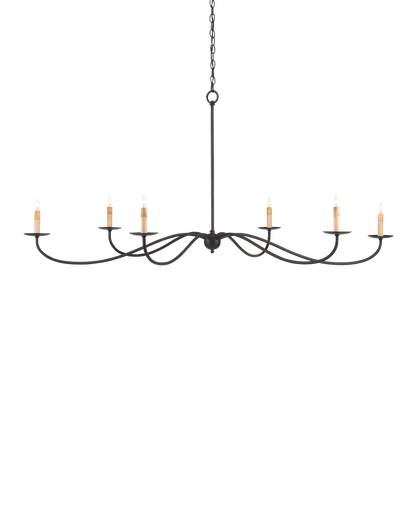 Saxon Large Black Chandelier