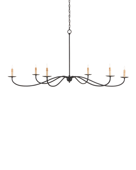 Saxon Large Black Chandelier