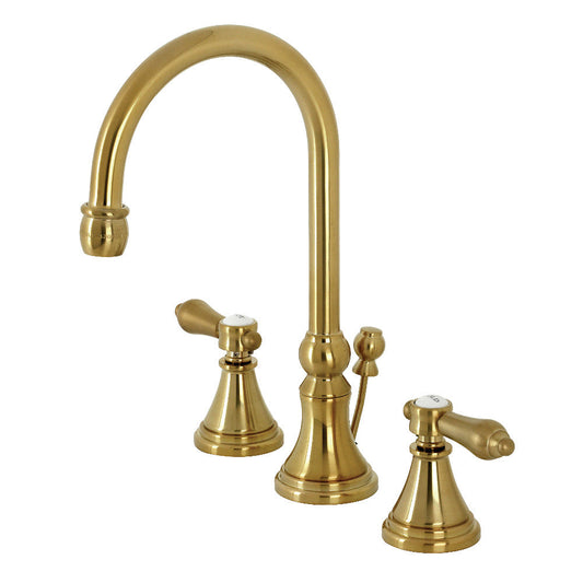 Heirloom Widespread Bathroom Faucet in Brushed Brass