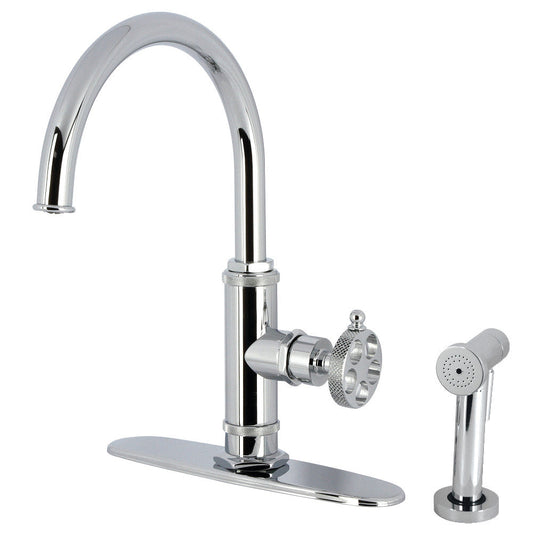Webb One Handle Kitchen Faucet in Polished Chrome