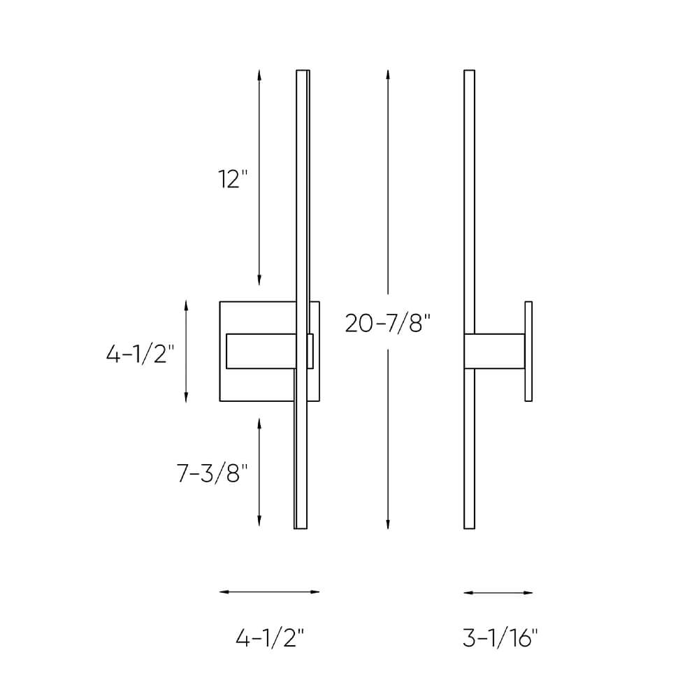 21 Inch Linear LED Wall Sconce