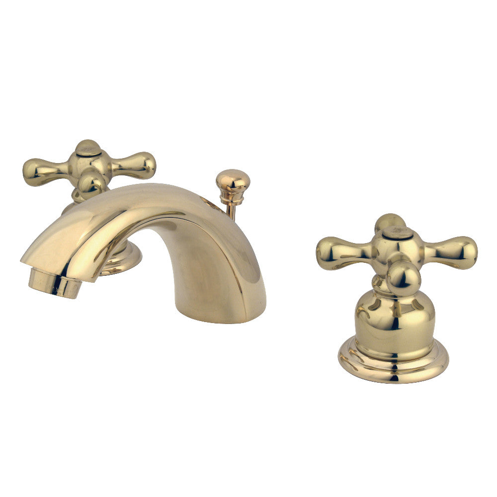 Victorian Mini-Widespread Bathroom Faucet in Polished Brass