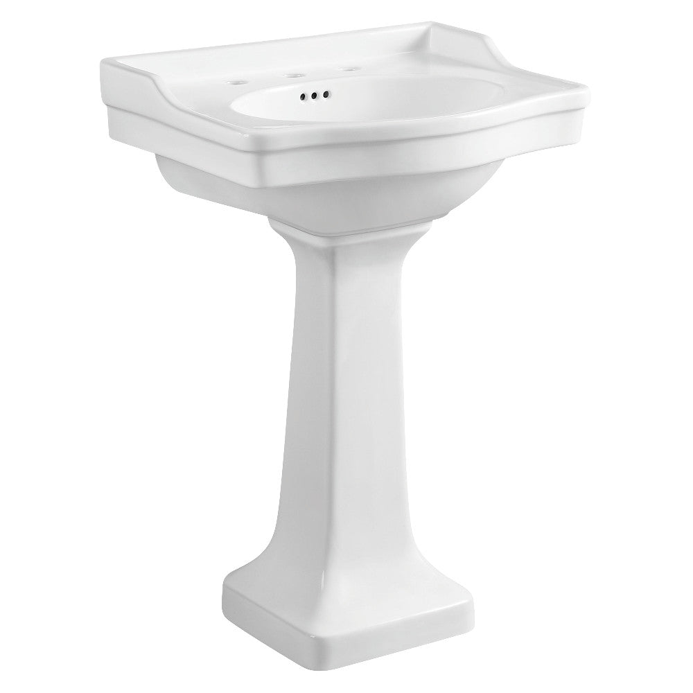 Imperial 24.19 Inch Pedestal Sink in White