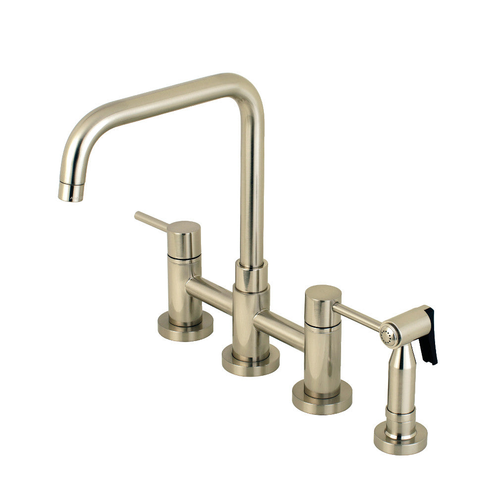 Concord Bridge Kitchen Faucet in Brushed Nickel