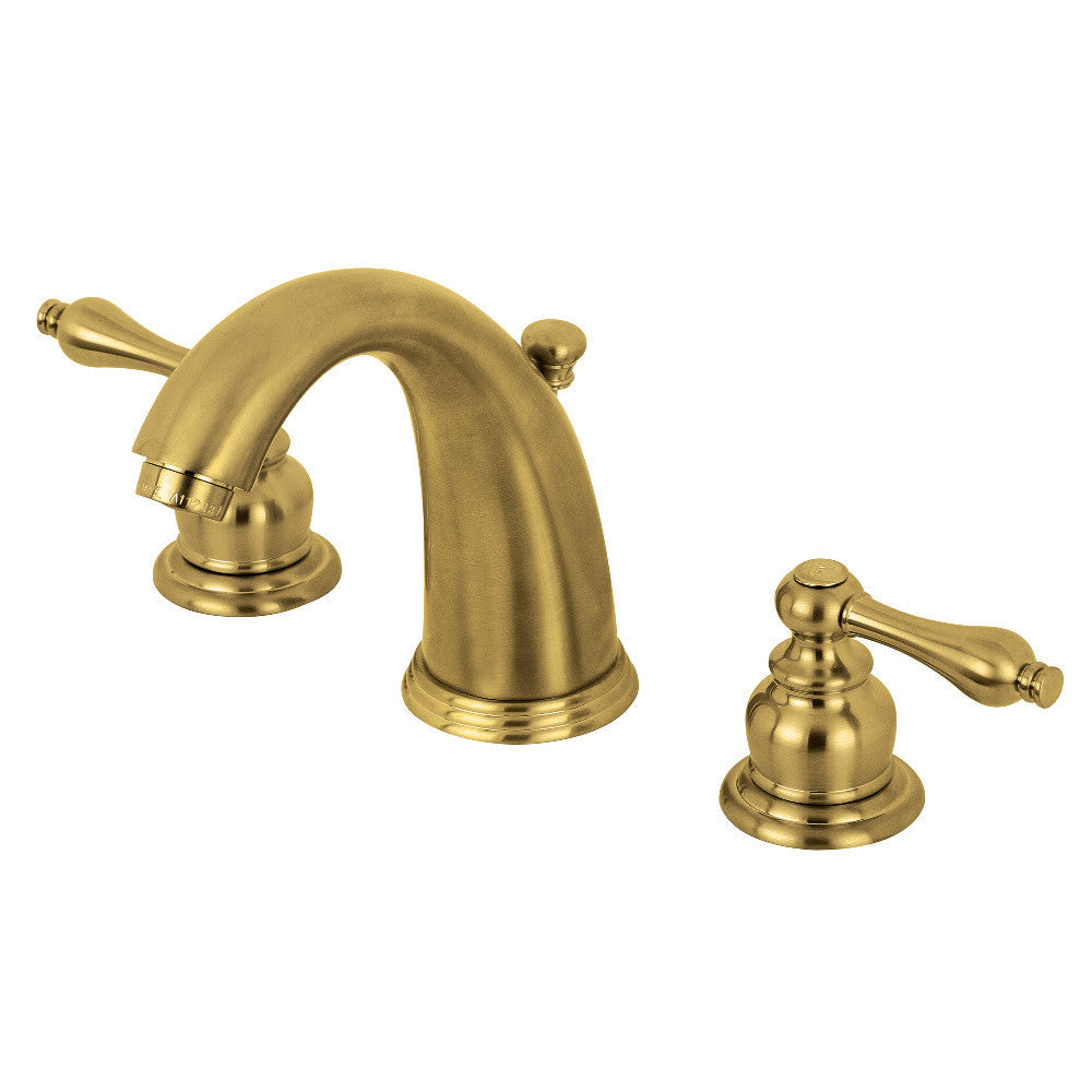 Victorian Widespread Bathroom Faucet in Brushed Brass