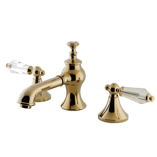 Wilshire Widespread Bathroom Faucet in Polished Brass