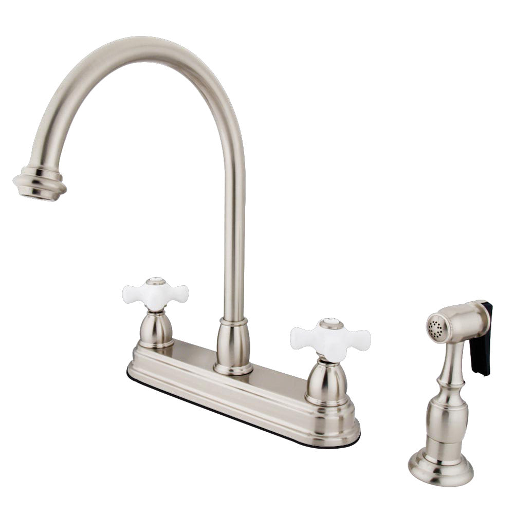 Restoration Centerset Kitchen Faucet in Brushed Nickel