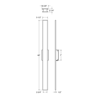 Slim decorative Outdoor modern wall sconce 5CCT