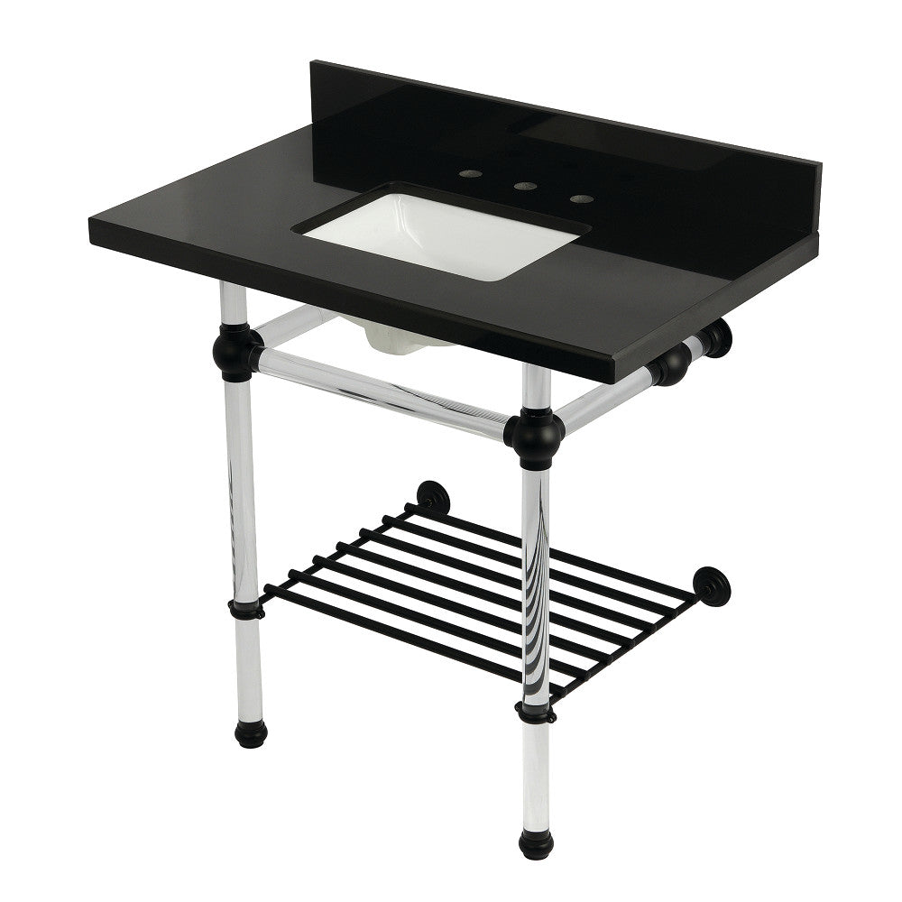 Templeton 36 Inch Console Sink in Black