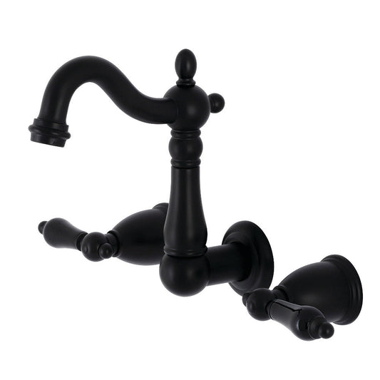 Duchess Wall-Mount Bathroom Faucet in Matte Black