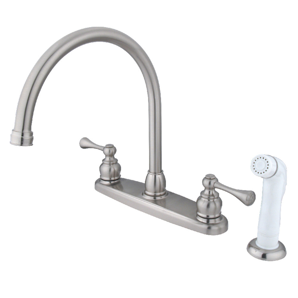 Vintage Centerset Kitchen Faucet in Brushed Nickel
