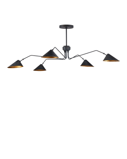 Serpa Black Chandelier