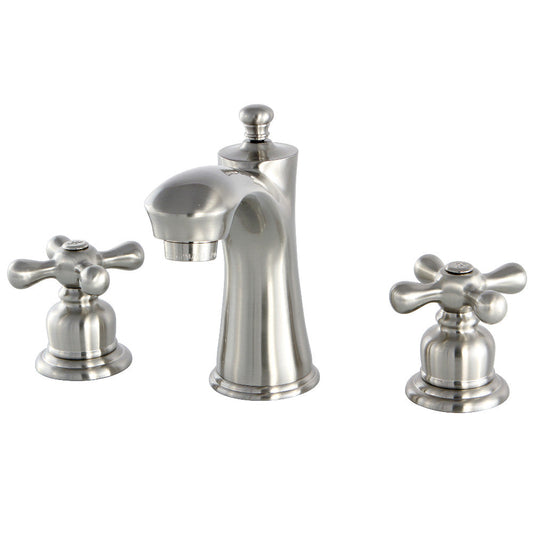 Victorian Widespread Bathroom Faucet in Brushed Nickel