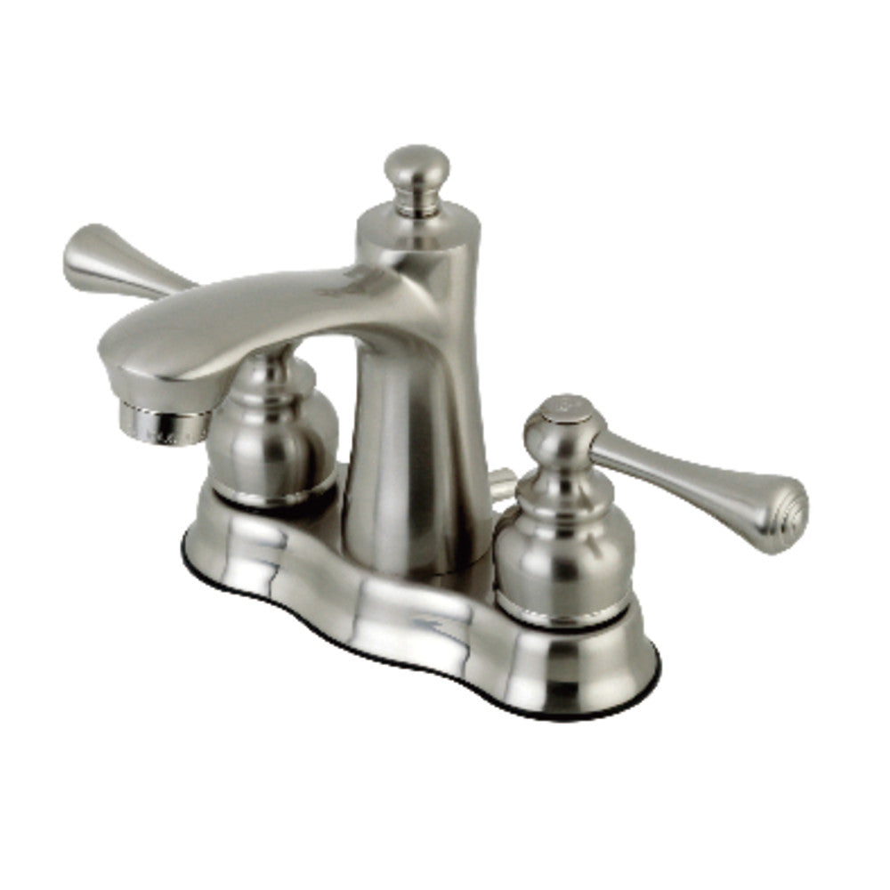 Vintage 4 Inch Centerset Bathroom Faucet in Brushed Nickel